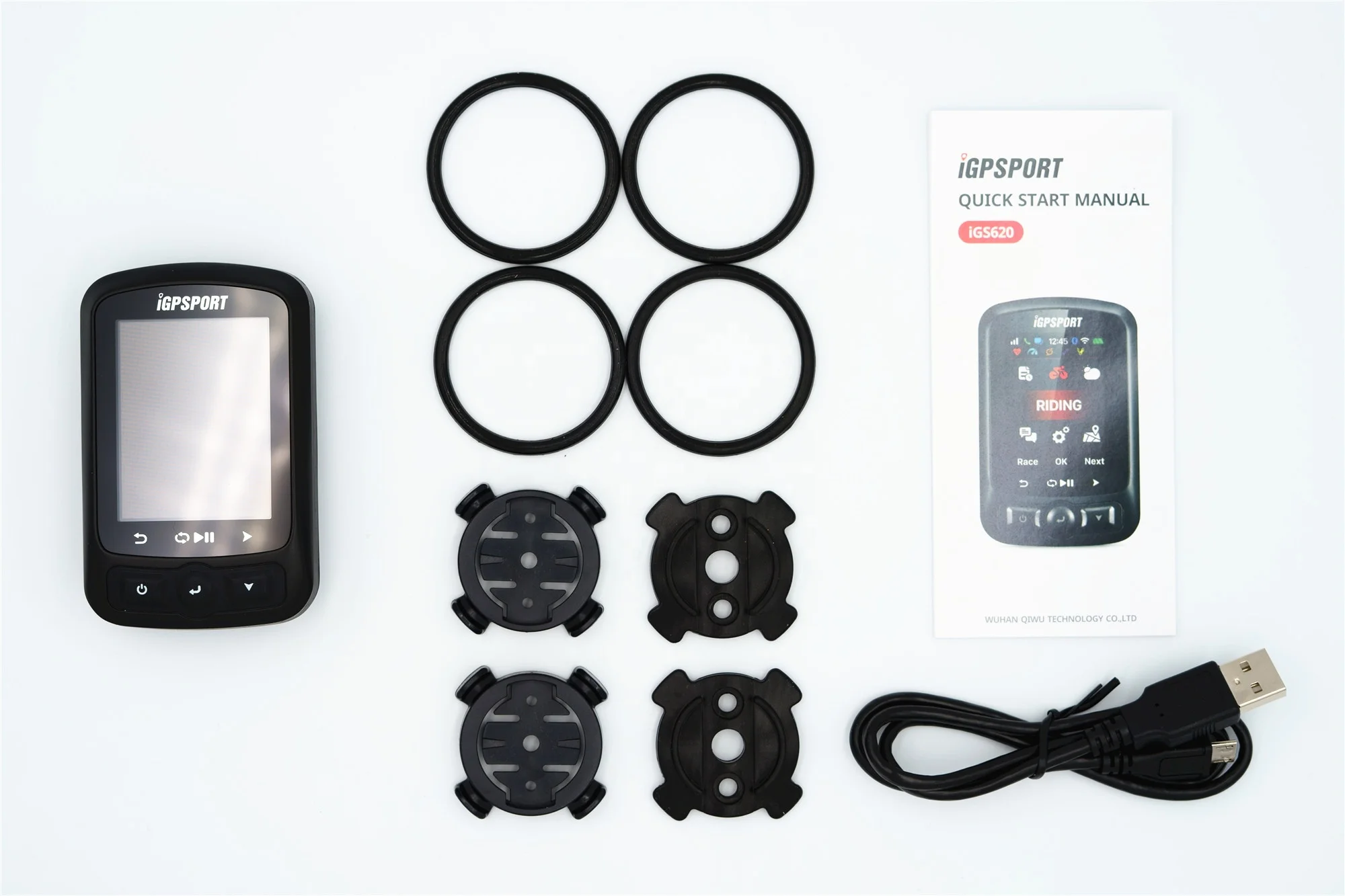 Велосипедный компьютер iGPSPORT iGS620 с большим цветным экраном GPS Спидометр ANT + и BLE 5