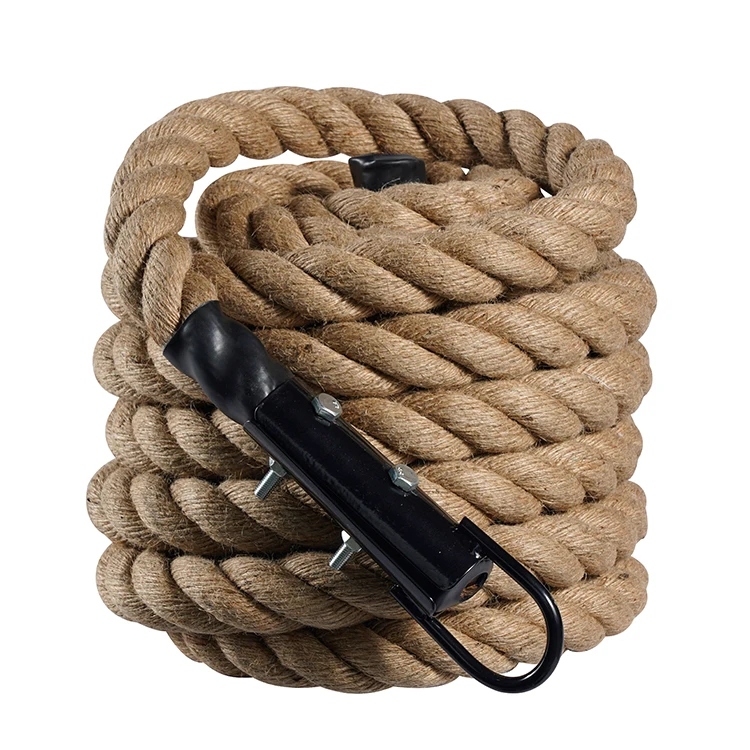Tellus Fitness Battle Ropes 1.5 Inch Diameter Climbing Rope with Mounting Hook