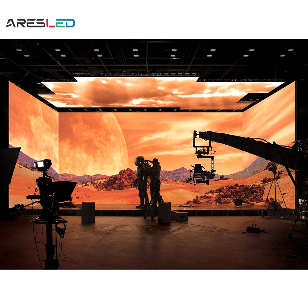 Захватывающий сцена vfx 3d vr xr студийная съемка фильмов светодиодный экран