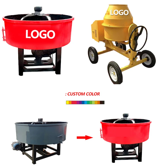 One-stop service custom design 300L-1500L Mixing Sand Stone Electric Portable Concrete Machine Mixer for sale