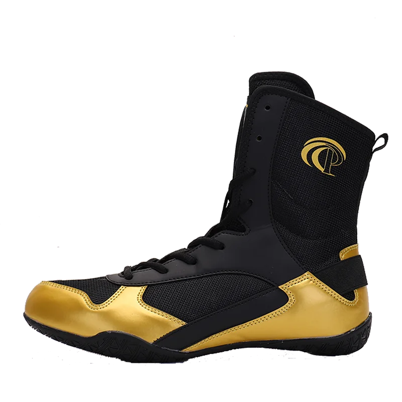 Custom New Style Colorful Breathable Mesh Professional Bodybuilding Gym Boots Boxing Shoes For Men