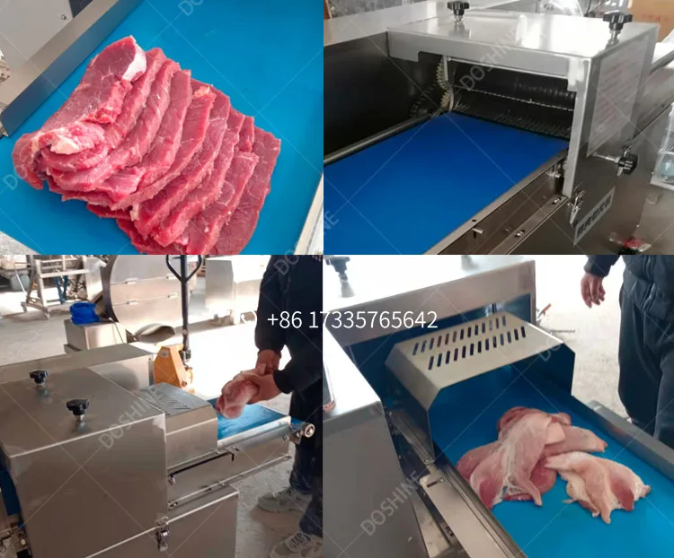 Automatic Horizontal Meat Slicer Machine Chicken Breast Fish Fillet Salmon Trout Cutting Machine