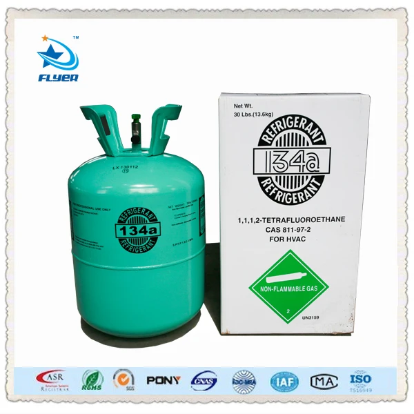 Охлаждающий газ R134a с 99.9% чистотой