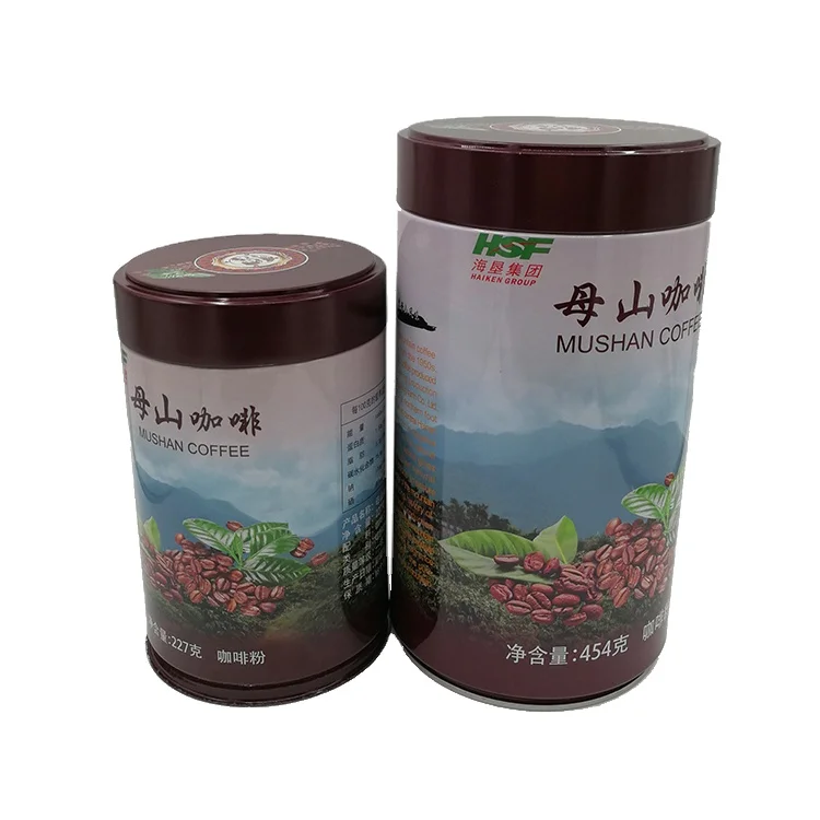 Large Capacity OEM Food Grade Round Metal Tin Can for Coffee Powder Packaging