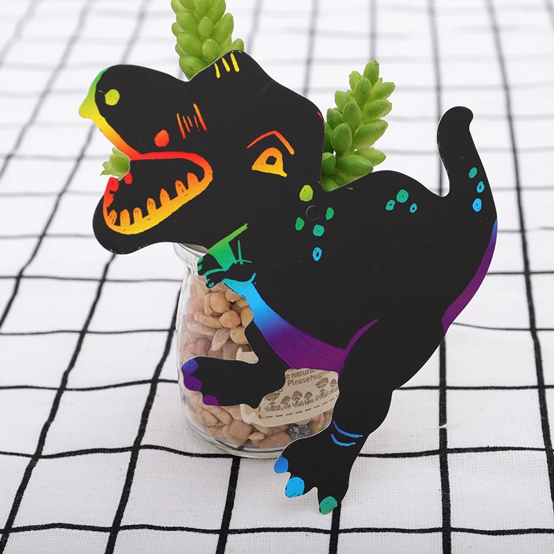 12  Dinosaur designs Children DIY small scratch card product