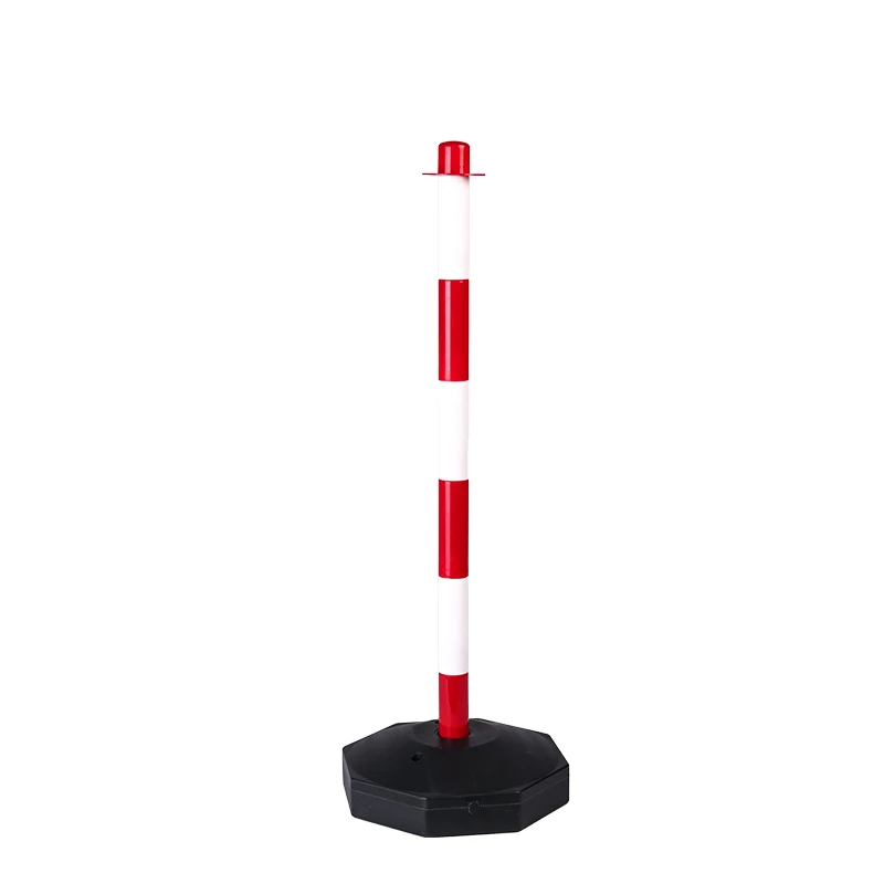 Road Safety Flexible Delineator Spring Post Plastic Warning Parking Block Traffic Bollard With Base