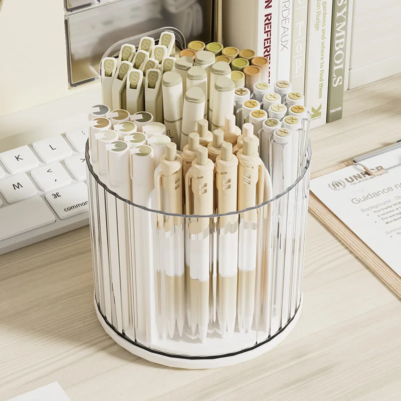 Table Top Rotating Makeup Brush Storage Box Cosmetic Storage Box Storage Rack Makeup Table Office Desktop Organizer