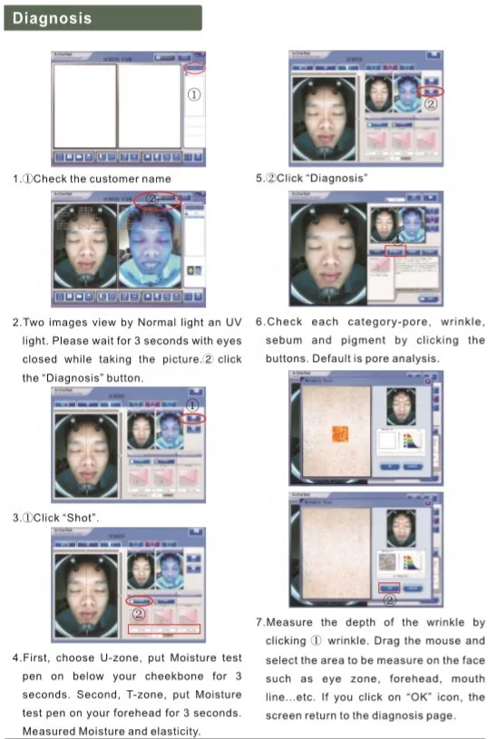 Professional skin analysis machine facial skin analysis machine skin analyzer