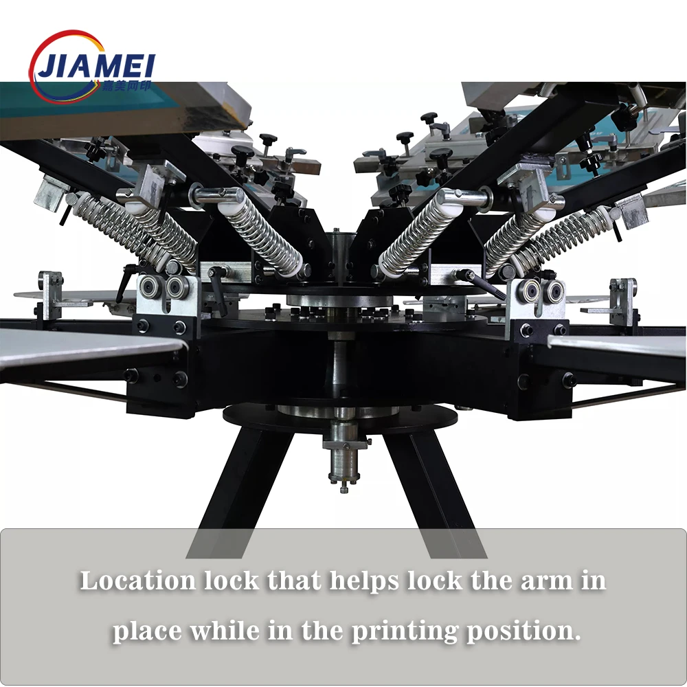 t shirt 8 station spider silkscreen silk screen printing manual press machine press 8 color