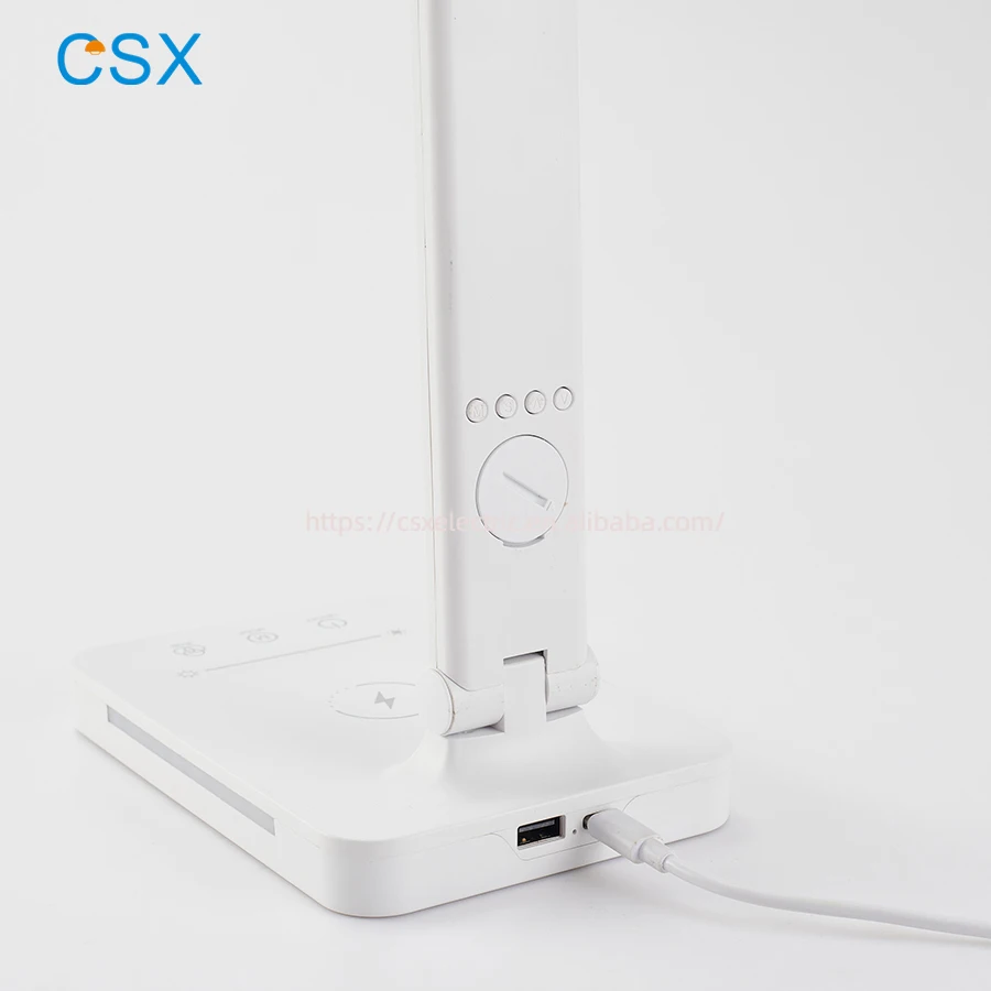 csx New QI Touch Led table desk lamp with wireless charger for iphone cell phone charger lampe de bureau colorful night light