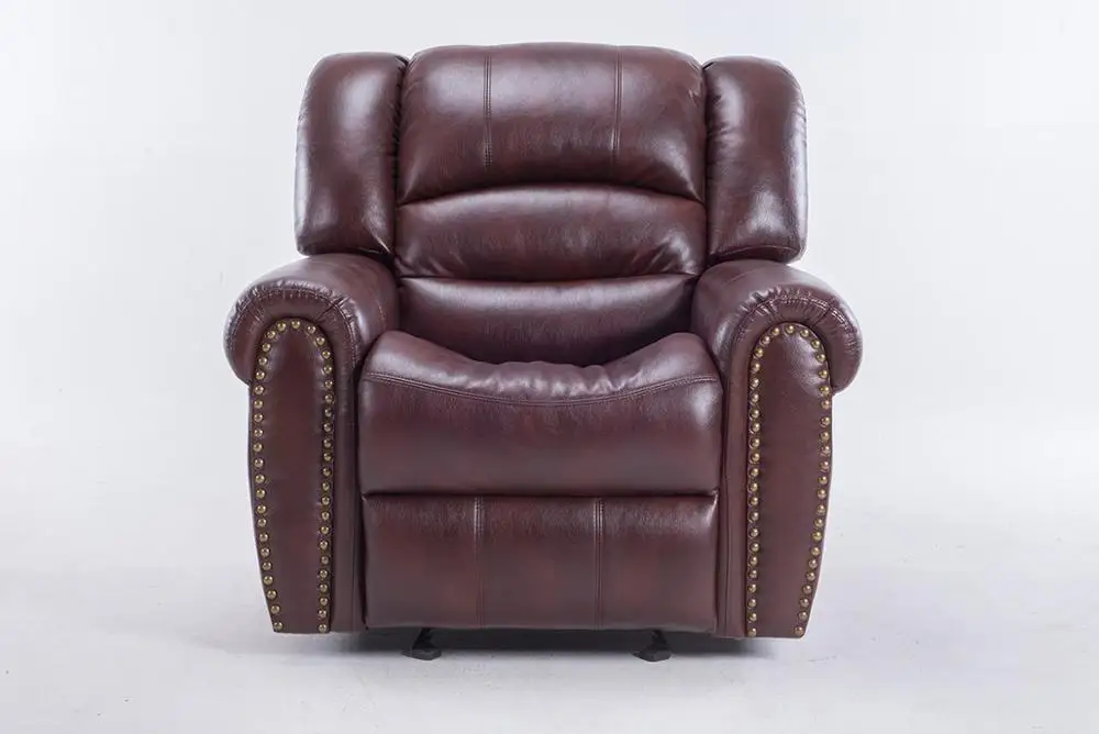 
OUKE Luxury Comfortable Recliner Leather Sofa 