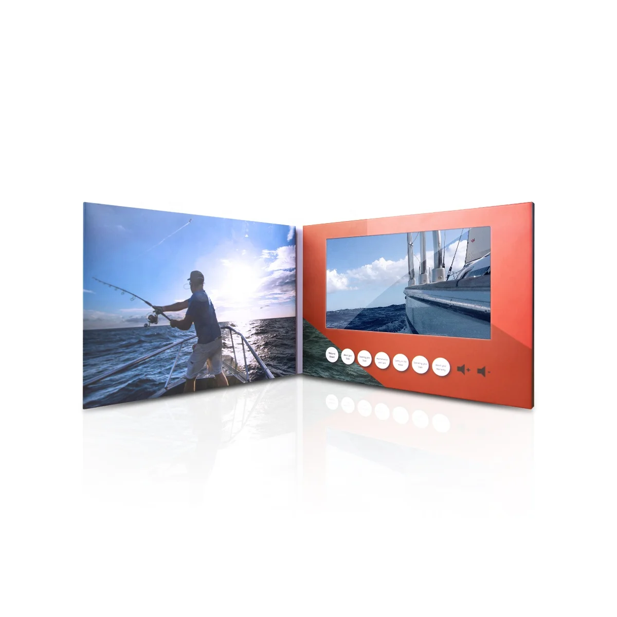 
Best price paper advertising player 7 inch LCD display brochure video visiting card 