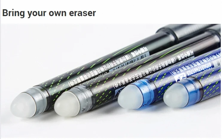 The Best Seller Custom Logo Dry Erase Pen Ballpen Ballpoint Erasable Gel Pens