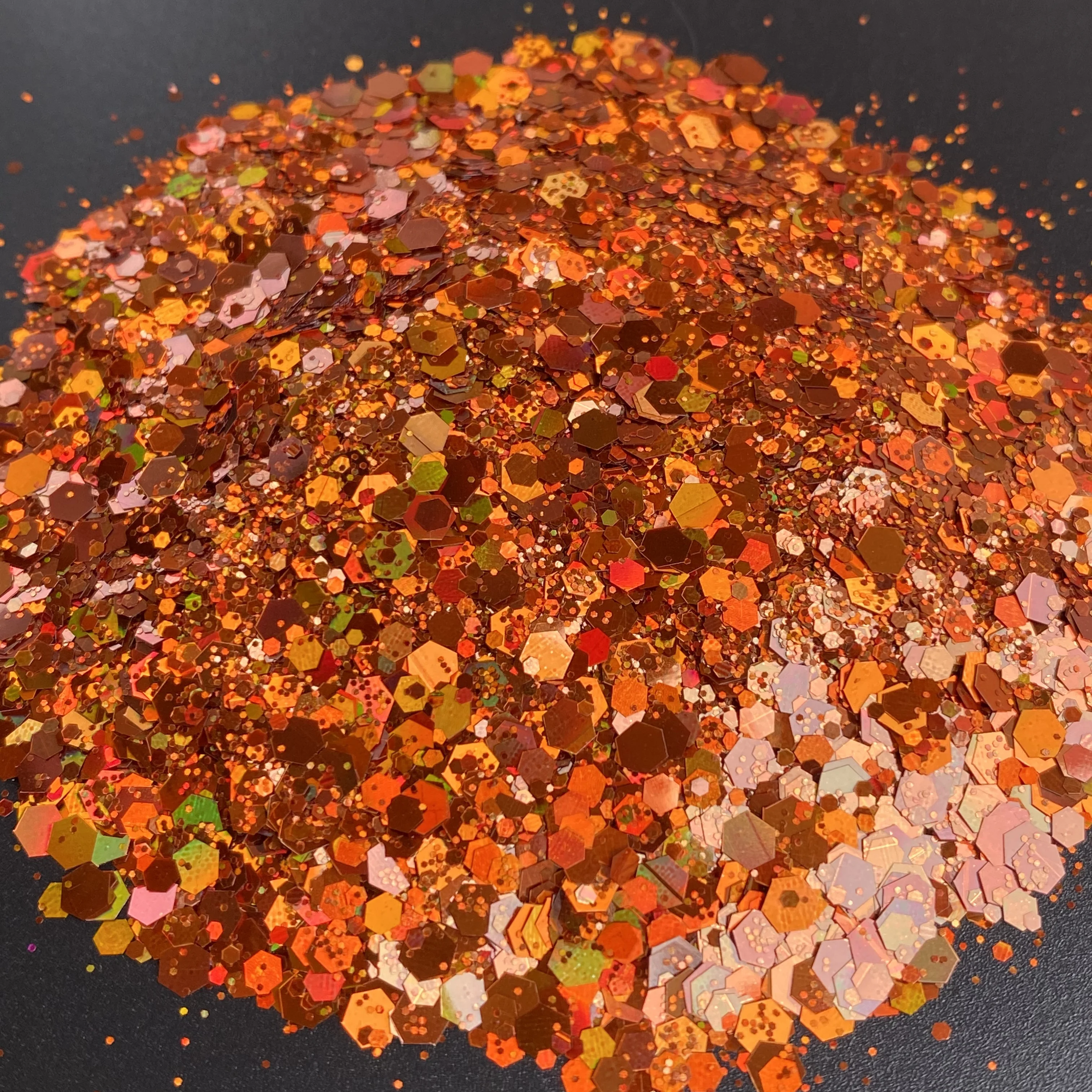 10g / Bag Loose Sequin Glitter Bulk Holographic Nail Art Polyester Glitter for Crafts