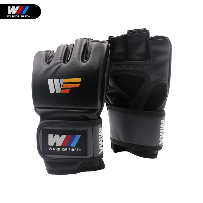 
Half Finger Boxing Gloves Soft PU Leather MMA Fighting Kick Boxing Gloves Karate Muay Thai Training Workout Gloves 