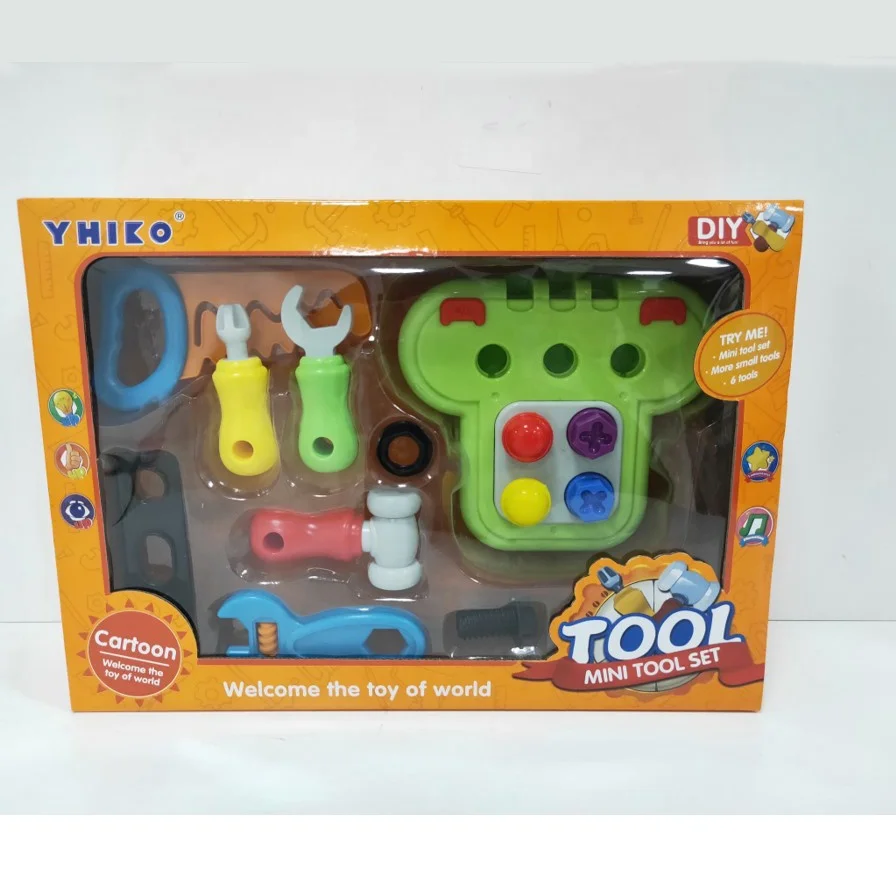Горячая Распродажа DIY мультяшный милый безопасный мини набор инструментов игрушки для детей