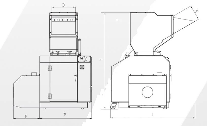  Low noise pulverizer Blow moulding machine Plastic auxiliary