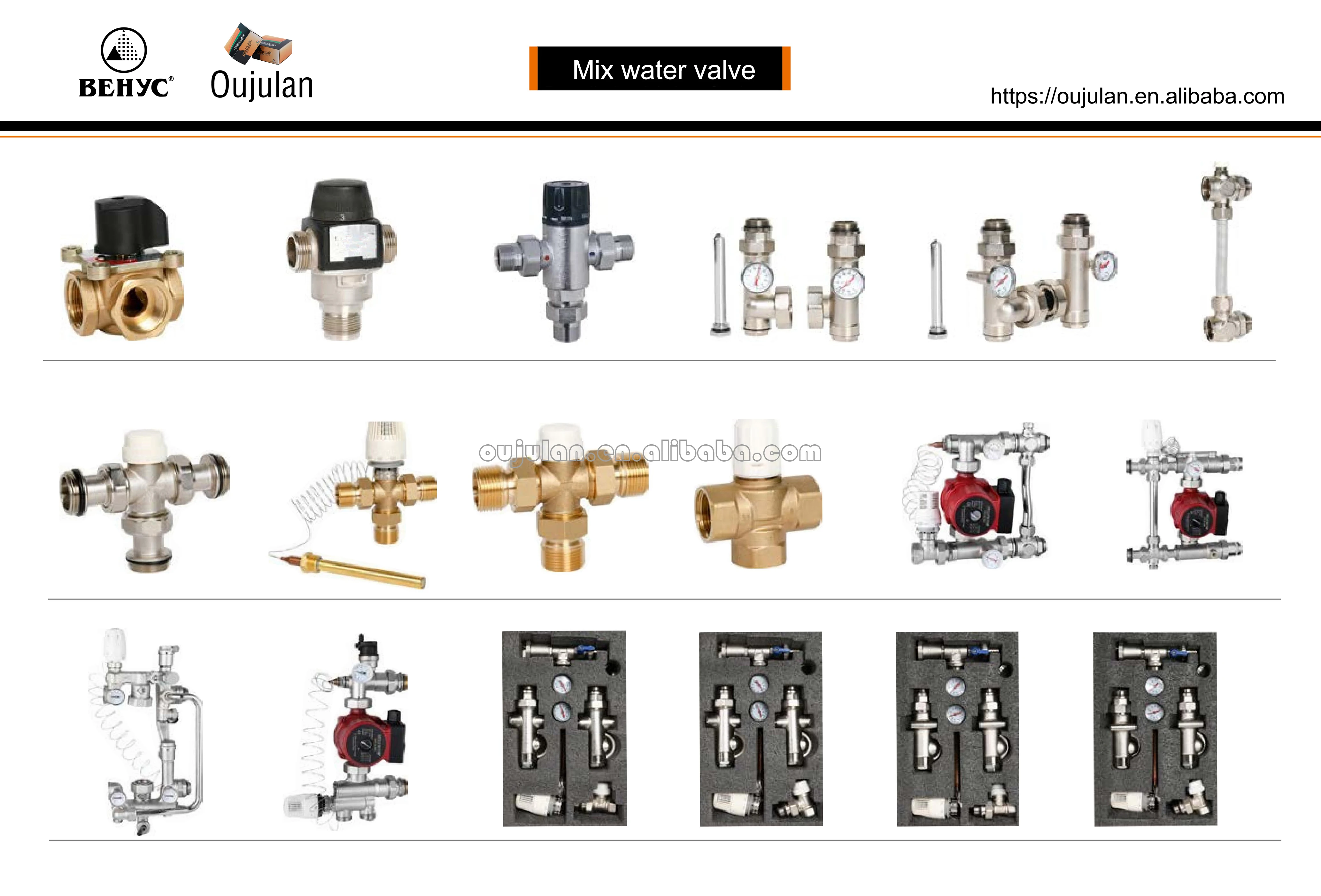 Stainless Steel Radiant Manifolds 2-12 ways Water Distribution underfloor heating system Manifolds