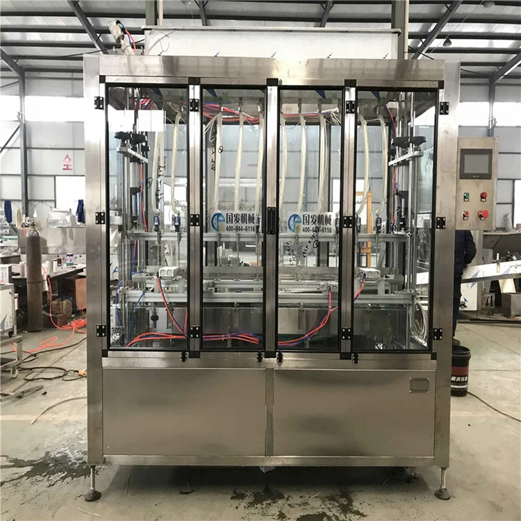 Factory wholesale Automatic Linear liquid detergent vinegar liquor glass water Gravity Filling Equipment Machine