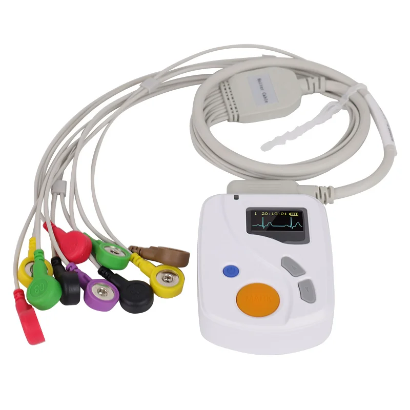 CONTEC TLC6000 CE 24 hour record 12 lead Digital Holter ECG monitor, ECG holter for hospital