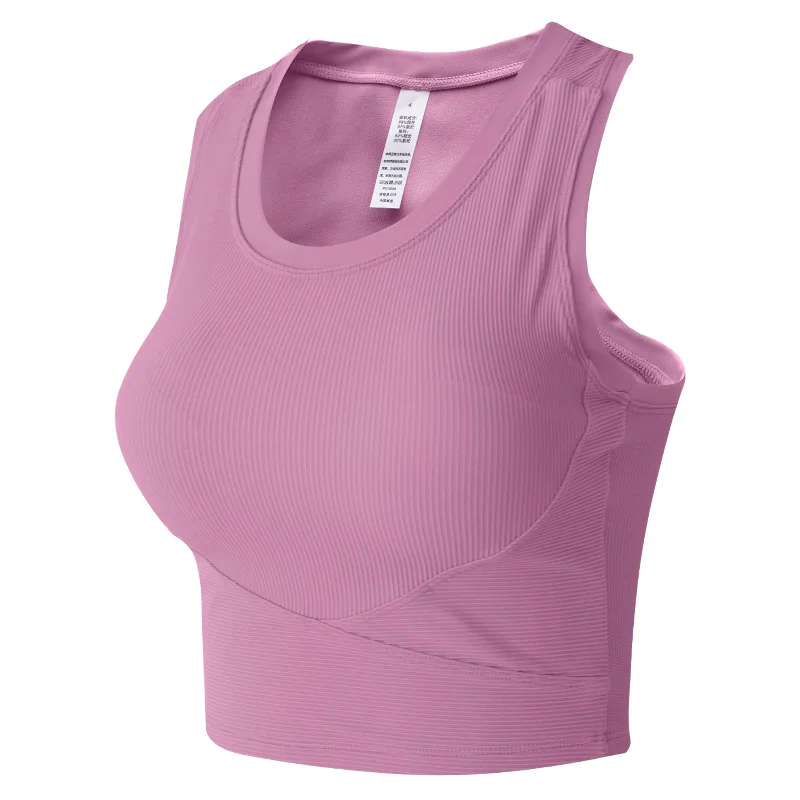 Custom Yoga Top Vest Sports Sleeveless Shirt Women Clothing