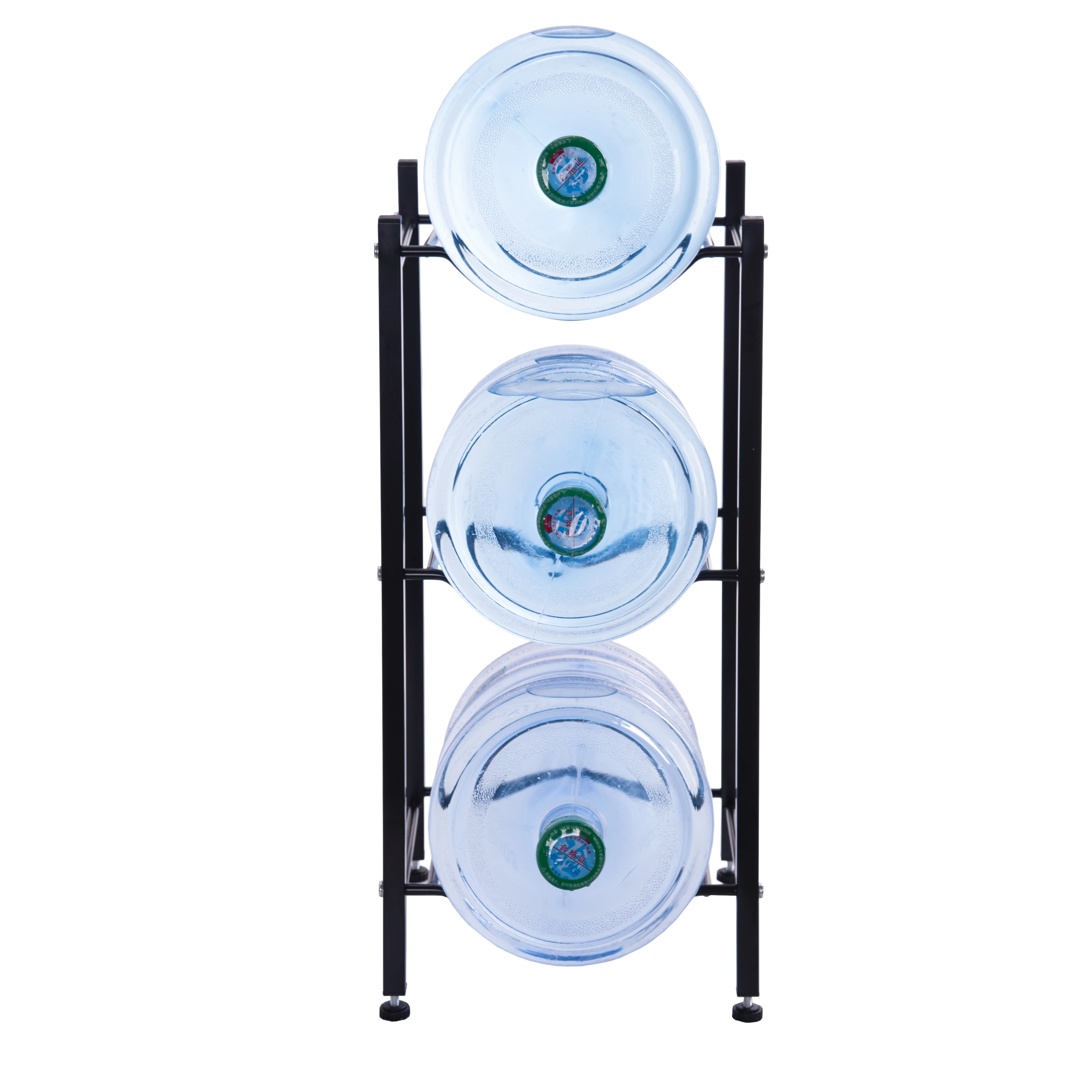3 Tiers Heavy Duty Water Bottle Rack 5 Gallon Water Jug Holder Water Bottle Storage Rack