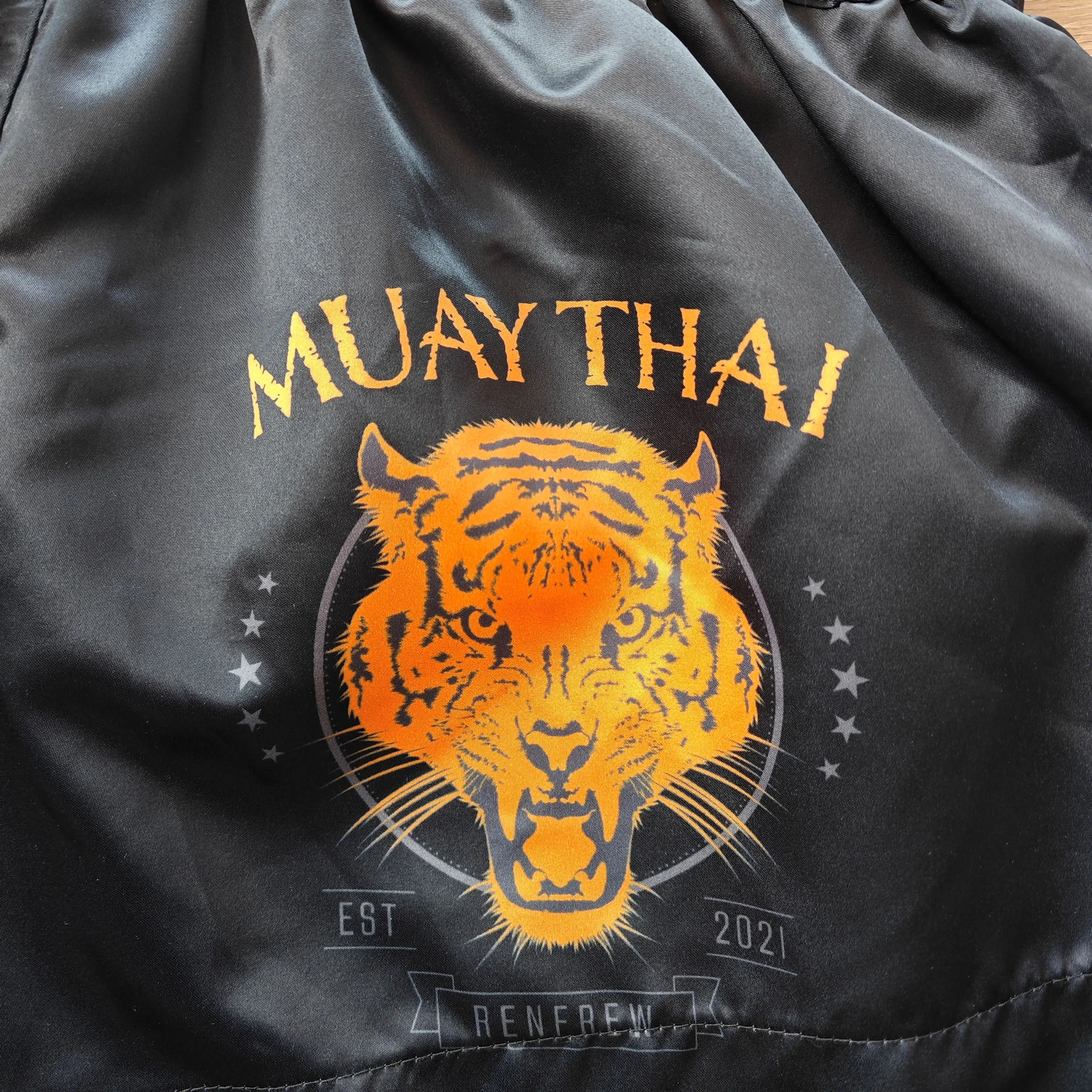 Dblue 2024 Custom Logo Satin Muay Thai Boxing Shorts for Men Wholesale MMA Fighting Wear Made from Polyester muay thai shorts