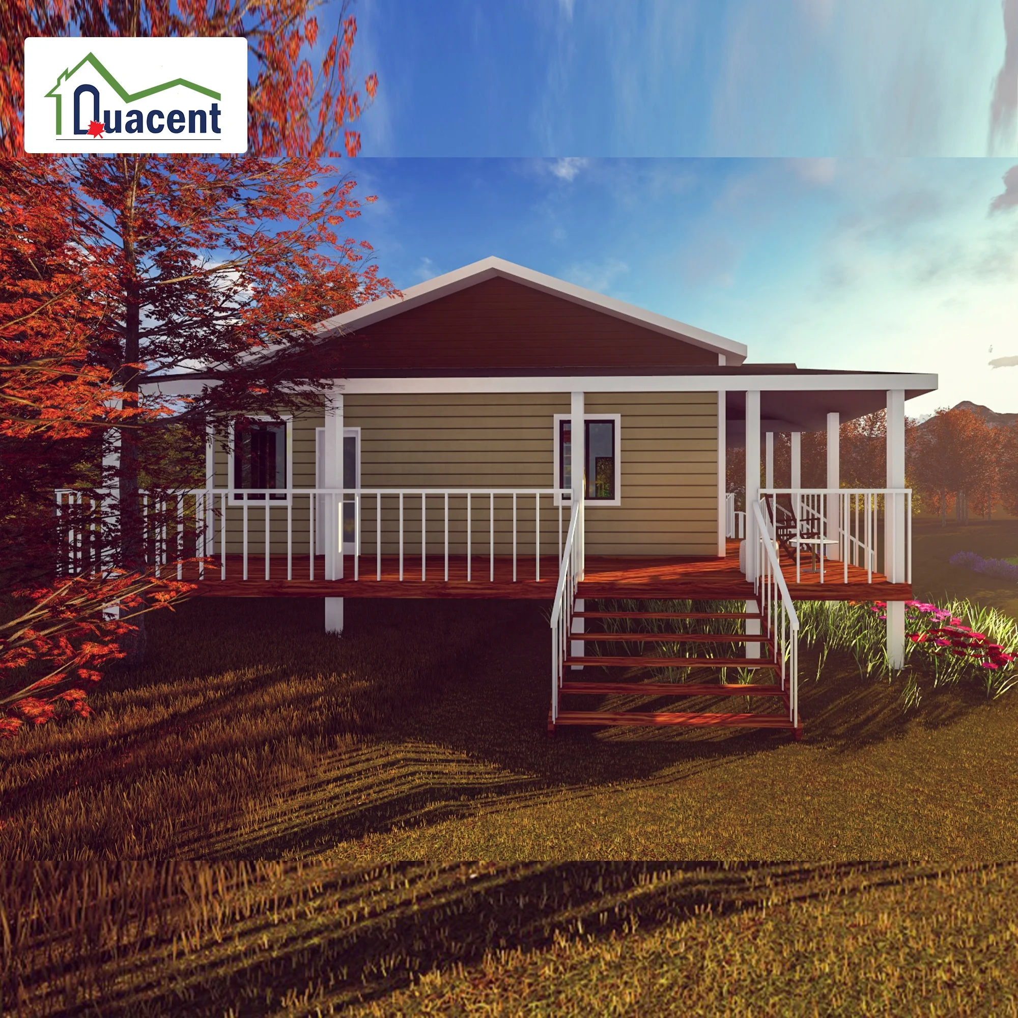 Quacent Factory Prices Garden House Fully Assembled Modular Prefab House Prefabricated House Villa