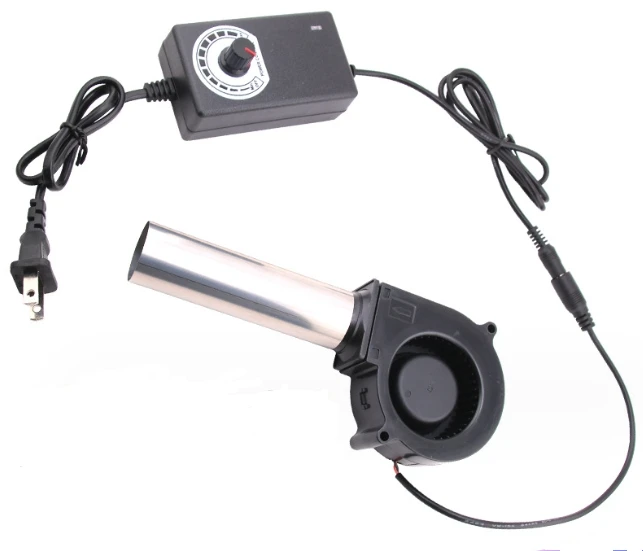 9733/7530 турбина 220 В регулируемая скорость вентилятор охлаждения центробежный двойная шаровая древесный огонь гриль для барбекю