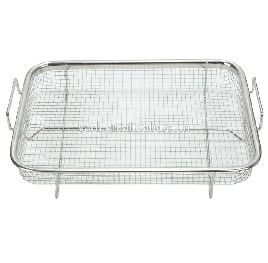 kitchen tool food grade stainless steel wire mesh drain basket fruit vegetable drain basket customized size kitchen colanders