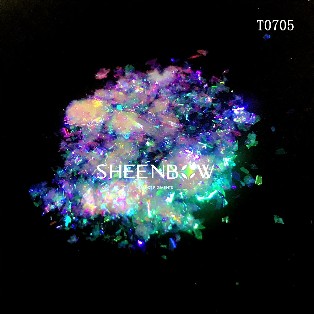  Косметика Sheenbow цветные хлопья Порошок Хамелеон изменение цвета блеск тени для век