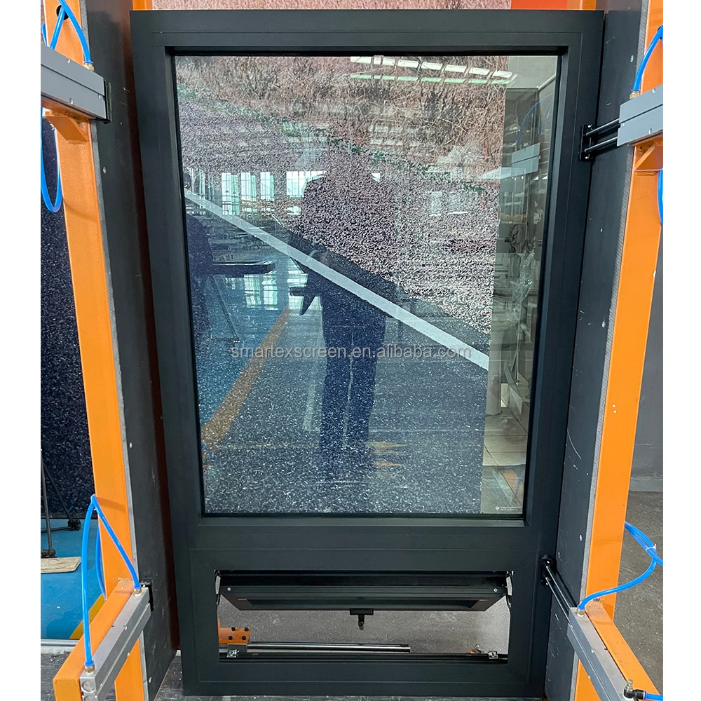 Современные наружные алюминиевые двери и окна с двойным остеклением подвесное стекло фиксированный алюминиевый тент наружное окно для продажи