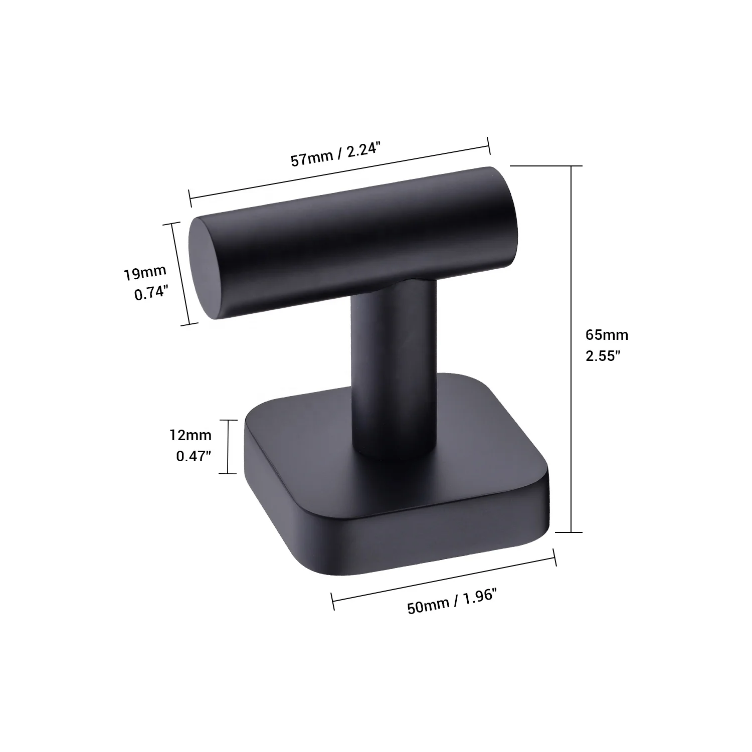 
Stainless Steel Wall Mounted Adhesive Bathroom Cubicle Coat Hook Rack 