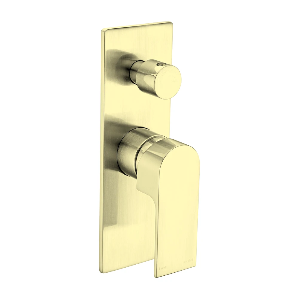 Robinet Switch Wall-mounted Inwall Concealed Bathroom Faucet Shower Mixer with Diverter YSW Brass Stainless Steel Contemporary