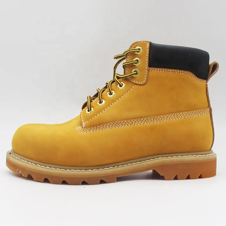 Custom Men Composite Steel Toe Soft Sole Protection Goodyear Construction Shoes Work Safety Boots