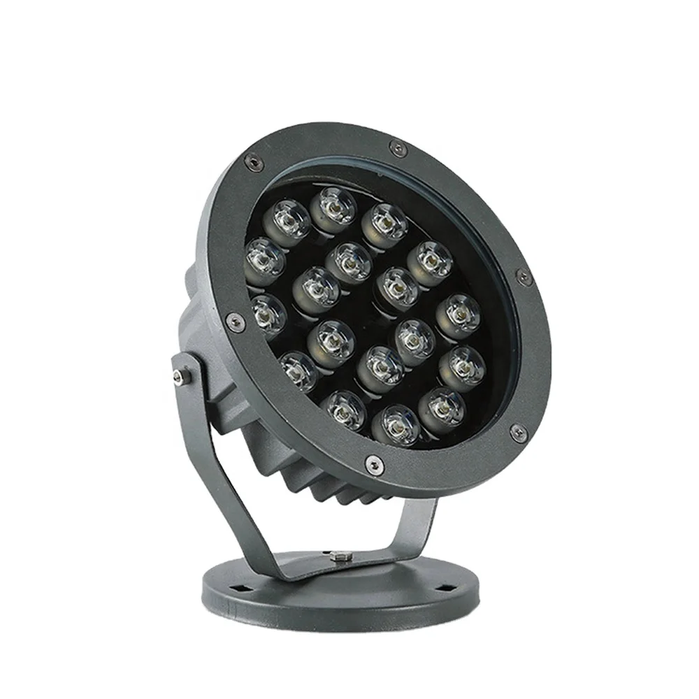DMX512 Control RGB Changing Round Shape LED Outdoor Flood Light 36w