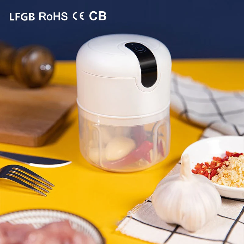 Portable multifunction home kitchen tool dicer usb blender 250 ml mini electric meat cutting processor food garlic press chopper
