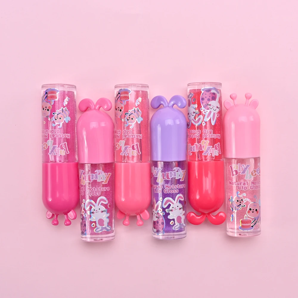 Mini Lip Gloss Color Lipstick Waterproof Roll bead lip glaze Stick Lip Balm Female  Jelly Lipstick