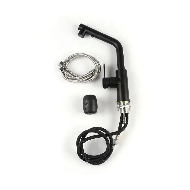  New Arrival Deck Mounted Black Color Single Handle Luxury Modren Style Bathroom Kitchen