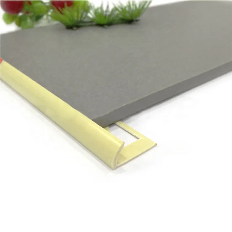 10mm pvc tile trim plastic strip Round Edge Trim Corner Profiles Decorative Materials