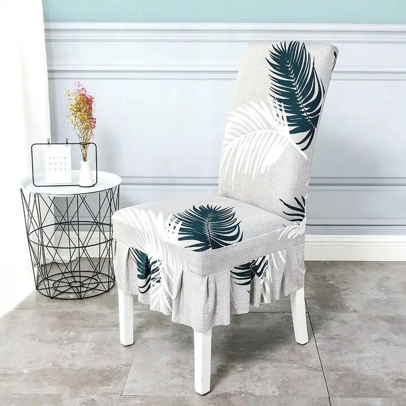 Wholesale custom stretch fabric spandex Christmas dining party wedding restaurant decoration printing Chair cover
