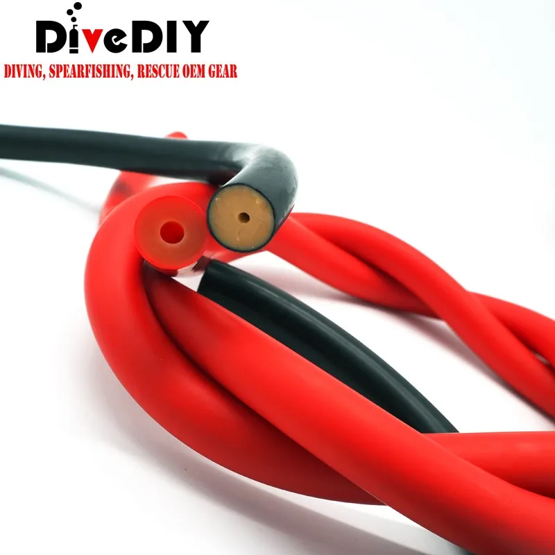 Customization 3*16mm Spearfishing Rubber Latex Band With 100% Import Latex 4 Times Stretch Power Available Size