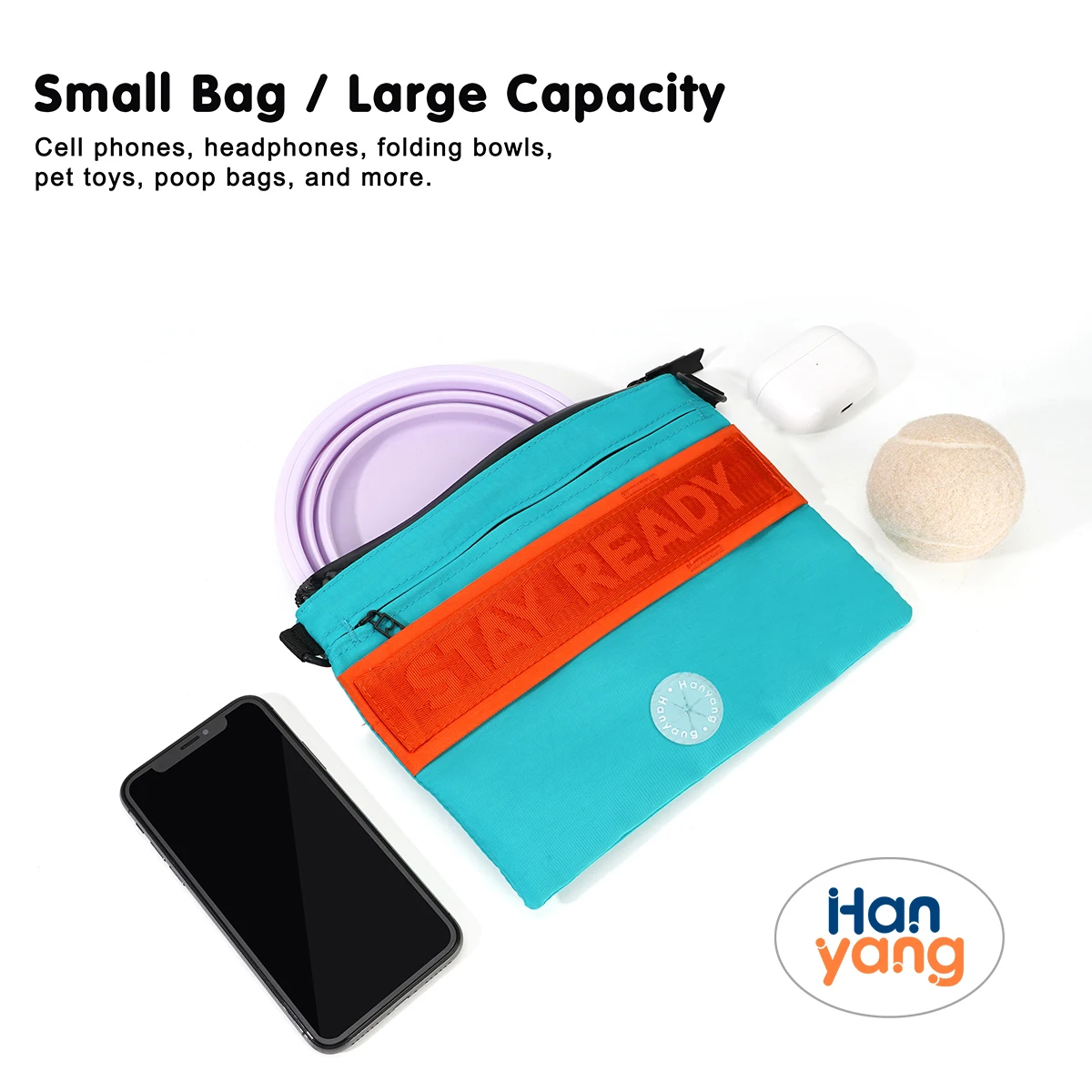 New dog accessories Neoprene Portable Pet Waste Bag Dispenser Treat Pouch Walking Bag Holder Poop Bag Dispenser