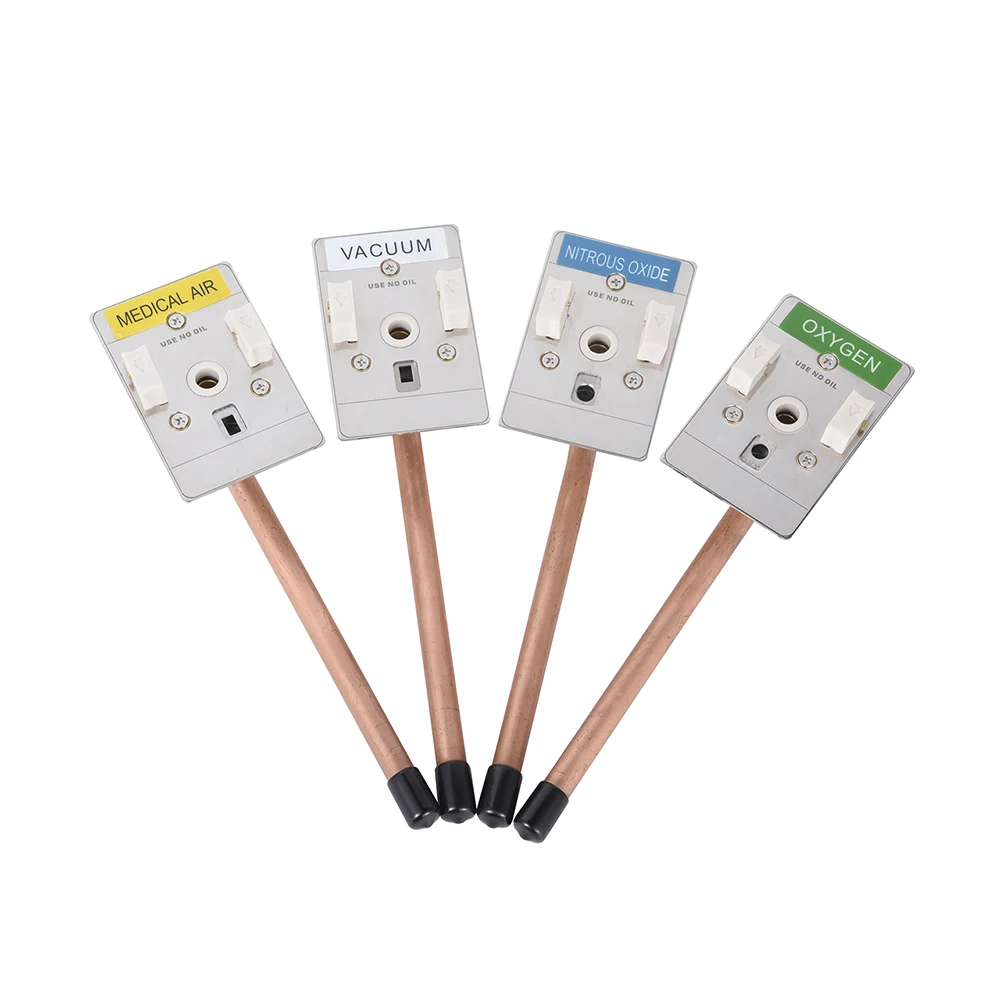 Non-flammable ICU BHU socket plug oxygen gas outlet central station delivery system