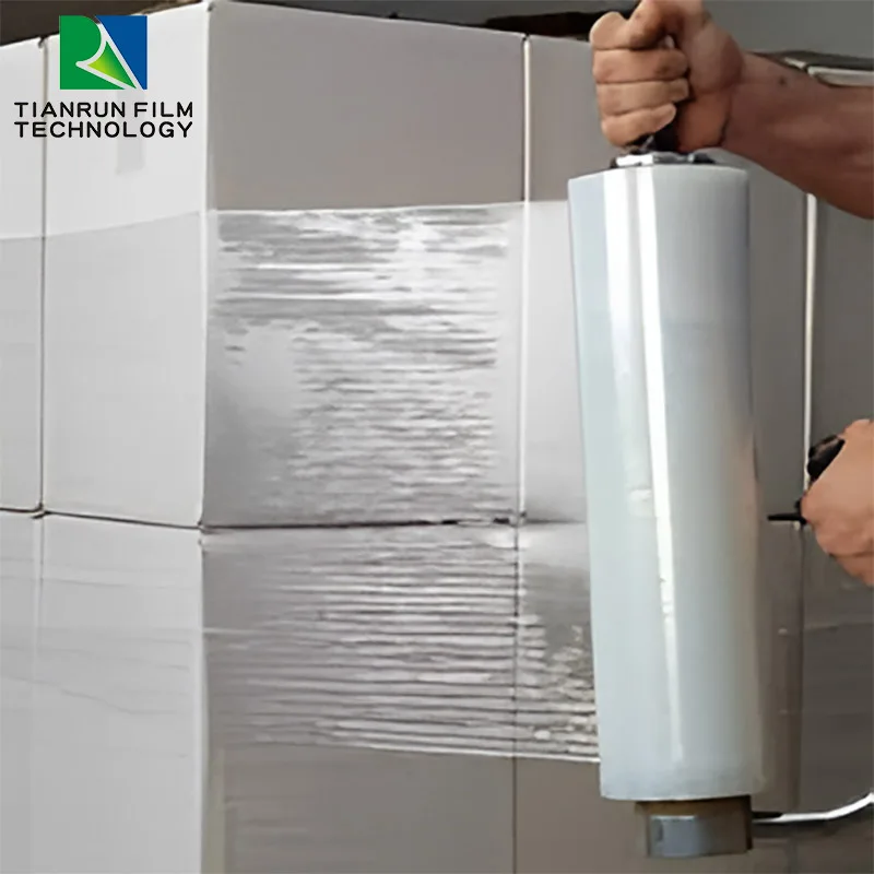 25mic plastic adhesive pet protective protection filme stretch film lamination