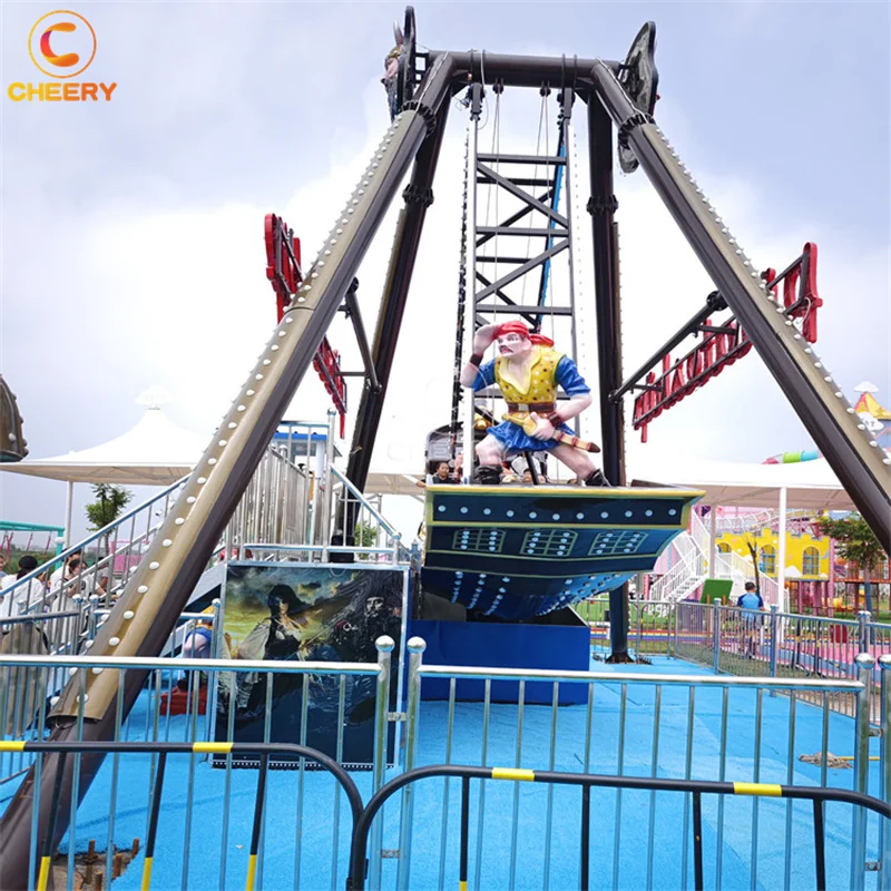 Amusement park ride family game fiberglass material swing boat galleon pirate ship for sale