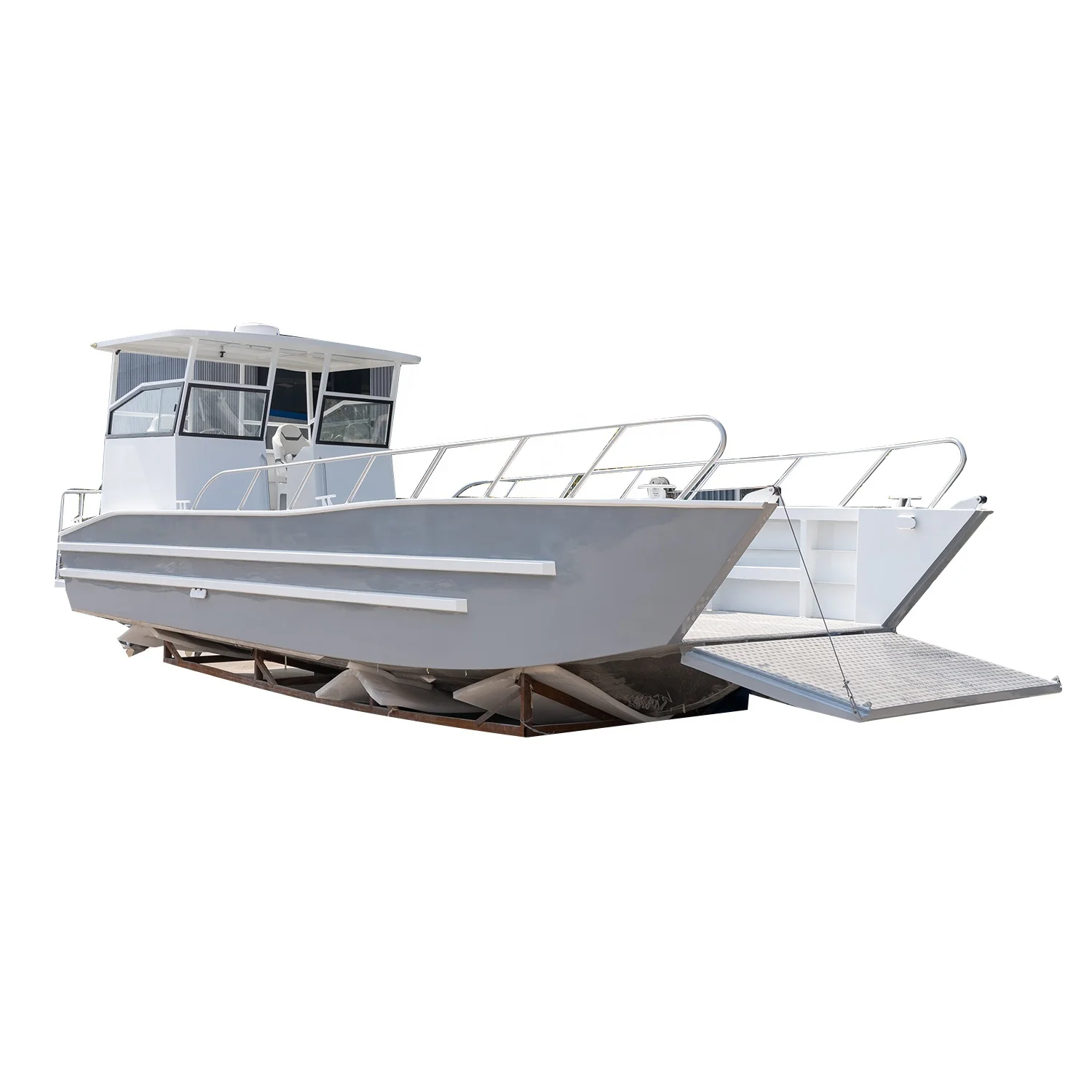 Offshore 10m landing craft working passenger boat with outboard engine