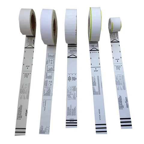 Sale made of thermal paper aviation baggage tag self adhesive luggage tags