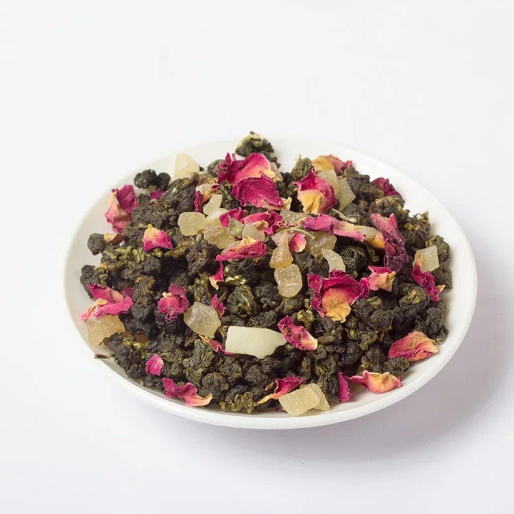 Wholesale Private Label Dried Sweet Peach Fruit Momo Oolong Flavor Blend Tea