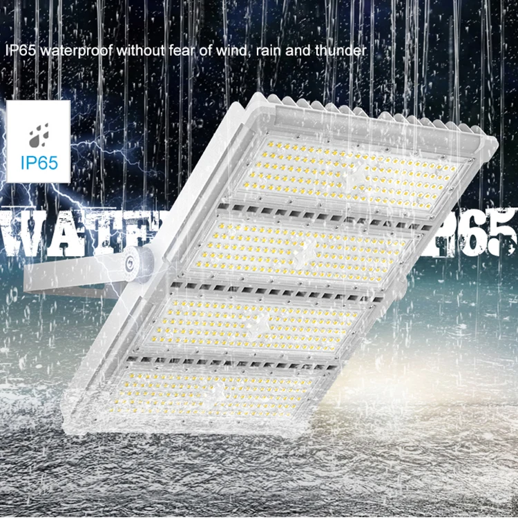 High Lumens Street Stadium Tunnel Lighting Outdoor Ip65 Waterproof Aluminum 200w 300w 400w Led High Mast Light